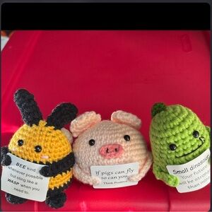 Crotchet Dino, Pig & Bee